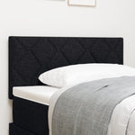 ZNTS LED Headboard Diamond Blocks Design Black 100 cm Fabric 3338202