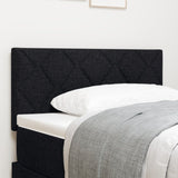 ZNTS LED Headboard Diamond Blocks Design Black 100 cm Fabric 3338202