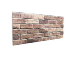 Wall Panels 10 pcs 100 x 50 cm Brown and Grey EPS Foam 42046103