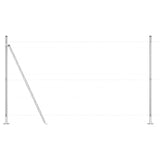 Fence Post Other 26 pcs Silver 3.2 x 3.2 x 83.5 cm Steel 3350267