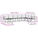 Outdoor Sofa Set 8 pcs Natural Solid Acacia Wood 3366822