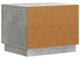 Bedside Cabinet with Drawer Concrete Grey 43 x 34.5 x 44.5 cm 895221