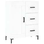 Highboard White 69.5x34x180 cm Engineered Wood 3198657