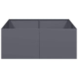 Planter Anthracite 100x100x40 cm Steel 860817