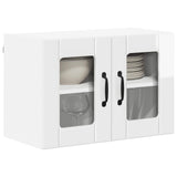 Wall Glass Cabinet LUCCA 2 pcs High Gloss White 60 x 31 x 40 cm 884974