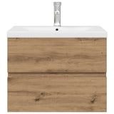 Sink Cabinet with Built-in Basin and Faucet Artisan Oak 3328932