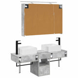 Bathroom Cabinet Set 4 pcs Concrete Grey 100 x 14.5 x 70 cm 3406298