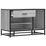 Shoe Bench Grey Sonoma 80x40x53.5 cm Engineered Wood and Metal 849227