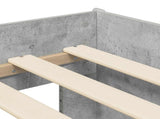 Kids'Bed Frame with Storage Concrete Grey 80 x 160 cm 3422622