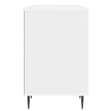 Desk High Gloss White 142.5 x 50 x 75 cm Engineered Wood 3414607