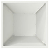 Garden Planter 5 pcs White 35 x 35 x 15 cm Cold-rolled Steel 873799