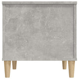 Coffee Table Concrete Grey 60x44,5x45 cm Engineered Wood 819568