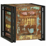 Storage Box Brown and Black 40 x 40 x 40 cm Solid Acacia Wood 4016749