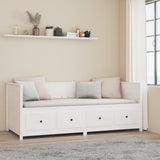 Day Bed without Mattress White 80x200 cm Solid Wood Pine 820907