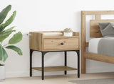 Bedside Table 2 pcs Artisan Oak 40 x 29 x 60 cm Engineered Wood 881829