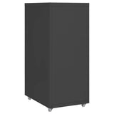 Mobile File Cabinet Anthracite 28x41x69 cm Metal 335915