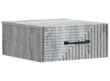 Wall-Mounted Bedside Cabinet 2 pcs Grey Sonoma Engineered Wood 898608