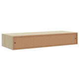 Wall Drawer Shelves 2 pcs Oak and White 60x23.5x10cm MDF 330264