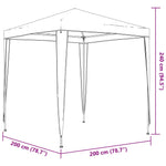 Professional Party Tent 2x2 m Anthracite 48506