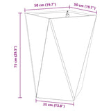 Planter Olive Green 50 x 50 x 75 cm Steel 883800