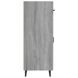 Sideboard Grey Sonoma 69.5x34x90 cm Engineered Wood 817361