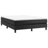 Box Spring Bed Frame Black Double Faux Leather 3121183