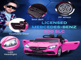 Benz SLC 300 Licensed 12V Kids Electric Ride On, with Music, Remote Control, LED Headlights, Horn, T3398P348317