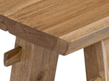 Bench Natural 100 x 29 x 43.5 cm Solid Teak Wood 42007498