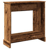 Fireplace Surround Old Wood 90x30x90 cm Engineered Wood 854596