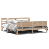 Bed Frame with Headboard without Mattress 200x200 cm 3306835