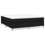 Box Spring Bed Frame Black Super King Fabric 3121213
