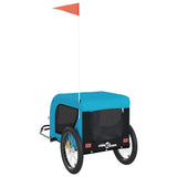 Pet Bike Trailer Blue and Black Oxford Fabric and Iron 94009