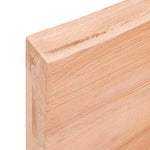 Bathroom Countertop Light Brown 120x60xcm Treated Solid Wood 3156144
