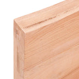 Bathroom Countertop Light Brown 120x60xcm Treated Solid Wood 3156144
