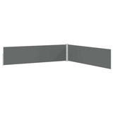 Patio Retractable Side Awning 170x1200 cm Anthracite 313395