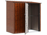Garden Sheds Brown 153.5 x 86 x 200 cm Metal 42011300