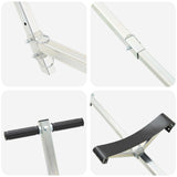 Adjustable Boat Trailer with Pneumatic Tires 200 kg Load Silver 42043572