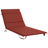 Sunlounger Cushion GEMERT 100% Polyester Red 200 x 70 x 3 cm 948537
