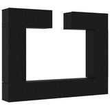 TV Cabinet Set 6 pcs Black oak 100 x 30 x 30 cm Engineered wood 3332583