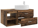 Bathroom Furniture Set 2 pcs Old Wood Engineered Wood 3403934