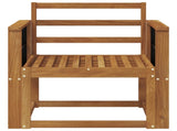 Outdoor Sofa Solid Acacia Wood Natural 3436241