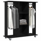 Wardrobe with Shelf Black oak 102 x 38 x 110 cm Engineered wood 873909