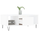Coffee Table White 90x50x36.5 cm Engineered Wood 830588