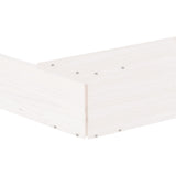 Sandbox with Seats White Octagon Solid Wood Pine 825017