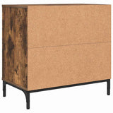 Bedside Table Smoked oak 63.5 x 36 x 61 cm Engineered wood 883469