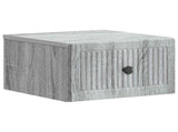 Wall-Mounted Bedside Cabinet 2 pcs Grey Sonoma Engineered Wood 897928