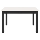 Coffee Table White 60 x 60 x 36 cm Solid Pine Wood 892760