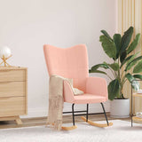 Rocking Chair Pink Sherpa Fabric 42001785