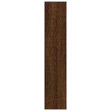 Wall Shelf Brown Oak 90x16x78 cm Engineered Wood 815560