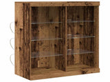 LED Sideboard Old Wood 81 x 37 x 100 cm Engineered Wood 863048